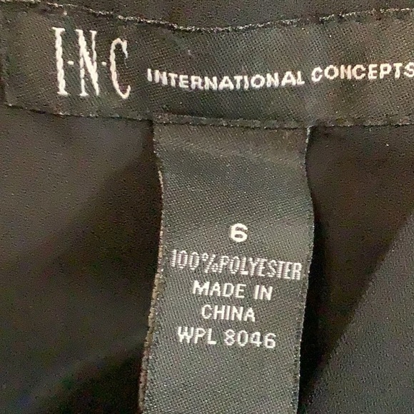 INC International Concepts Size 6 Black Blouse. Preloved - Picture 4 of 5